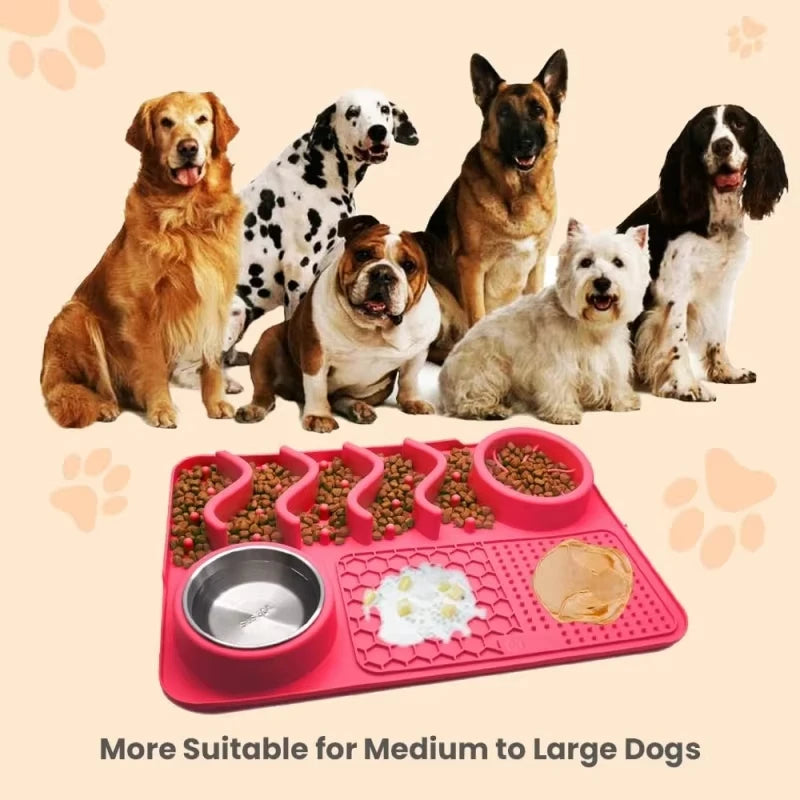 Anti-Schling-Napf-Matte – 100% lebensmittelechtes, ungiftiges Silikon, für gesunde & stressfreie Fütterung