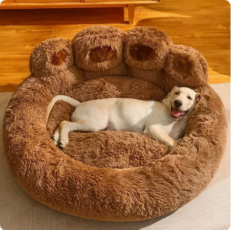 Beruhigendes Kuschelbett „Donut“ für Hunde & Katzen – Weich, Warm, Plüschig
