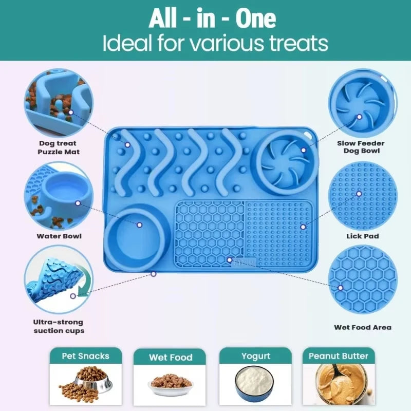 Anti-Schling-Napf-Matte – 100% lebensmittelechtes, ungiftiges Silikon, für gesunde & stressfreie Fütterung