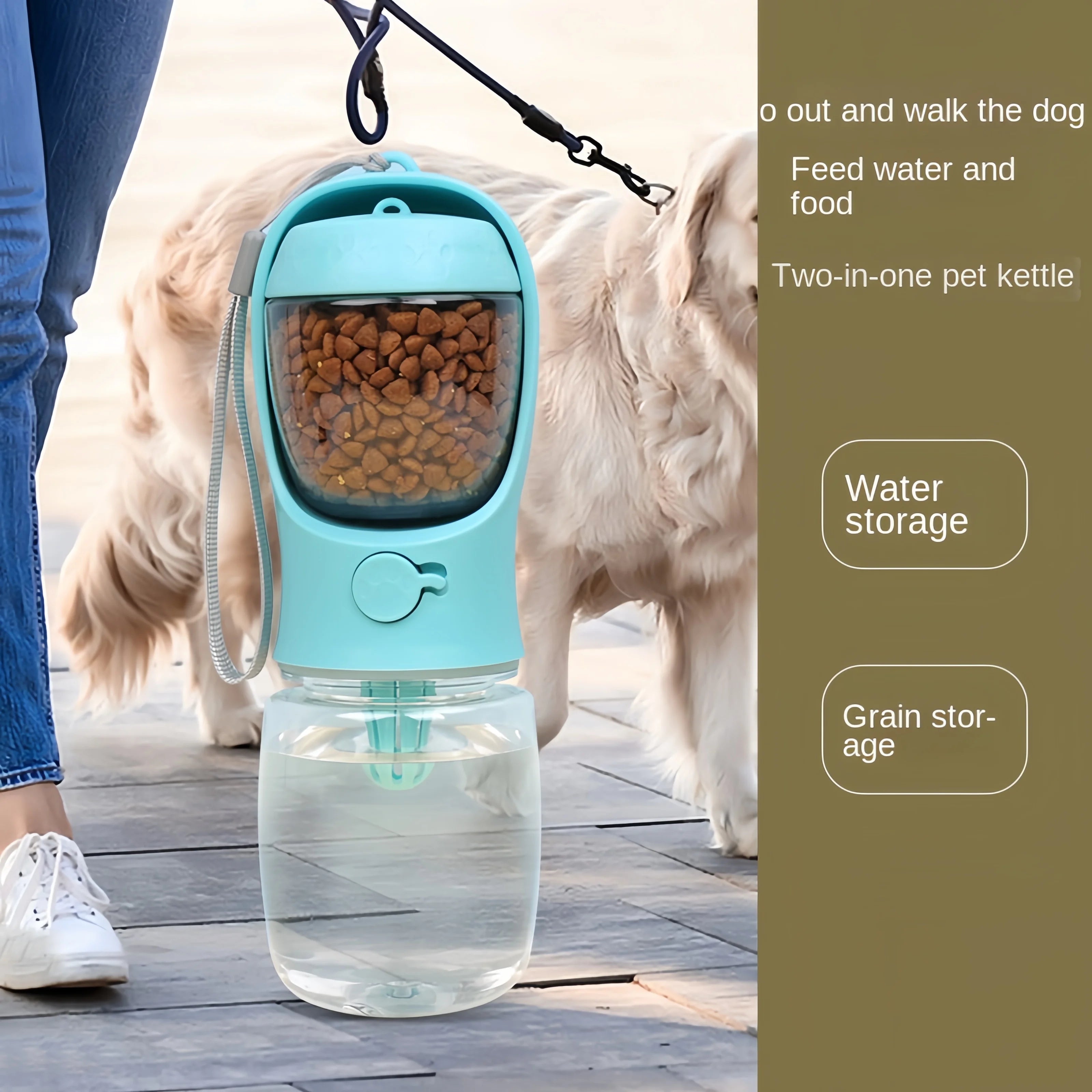 PfotenNest 2-in-1 Trink- & Futterflasche für Hunde und Katzen 🐶🐱