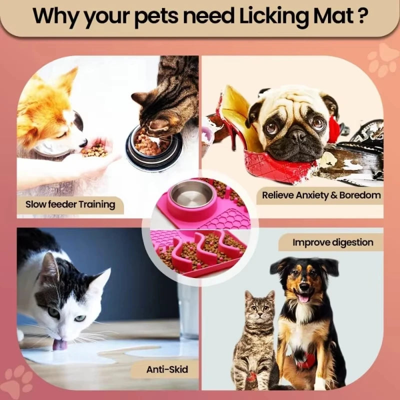 Anti-Schling-Napf-Matte – 100% lebensmittelechtes, ungiftiges Silikon, für gesunde & stressfreie Fütterung